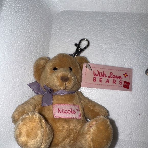 Russ | Toys | Nwt Russ With Love Teddy Keychain 4 Name Nicole | Poshmark
